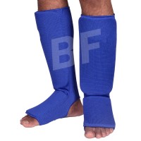 Blue Elastic Heavy Quality Protection shin pads 